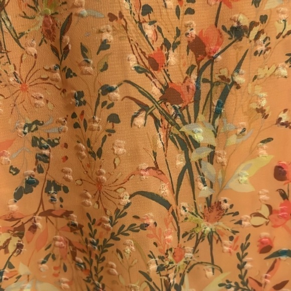 👚Lauren Conrad blouse size M boho Romantic Flowy Sheer - Picture 3 of 10